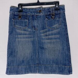 Vintage RW&CO. Blue Denim Jean Skirt 6